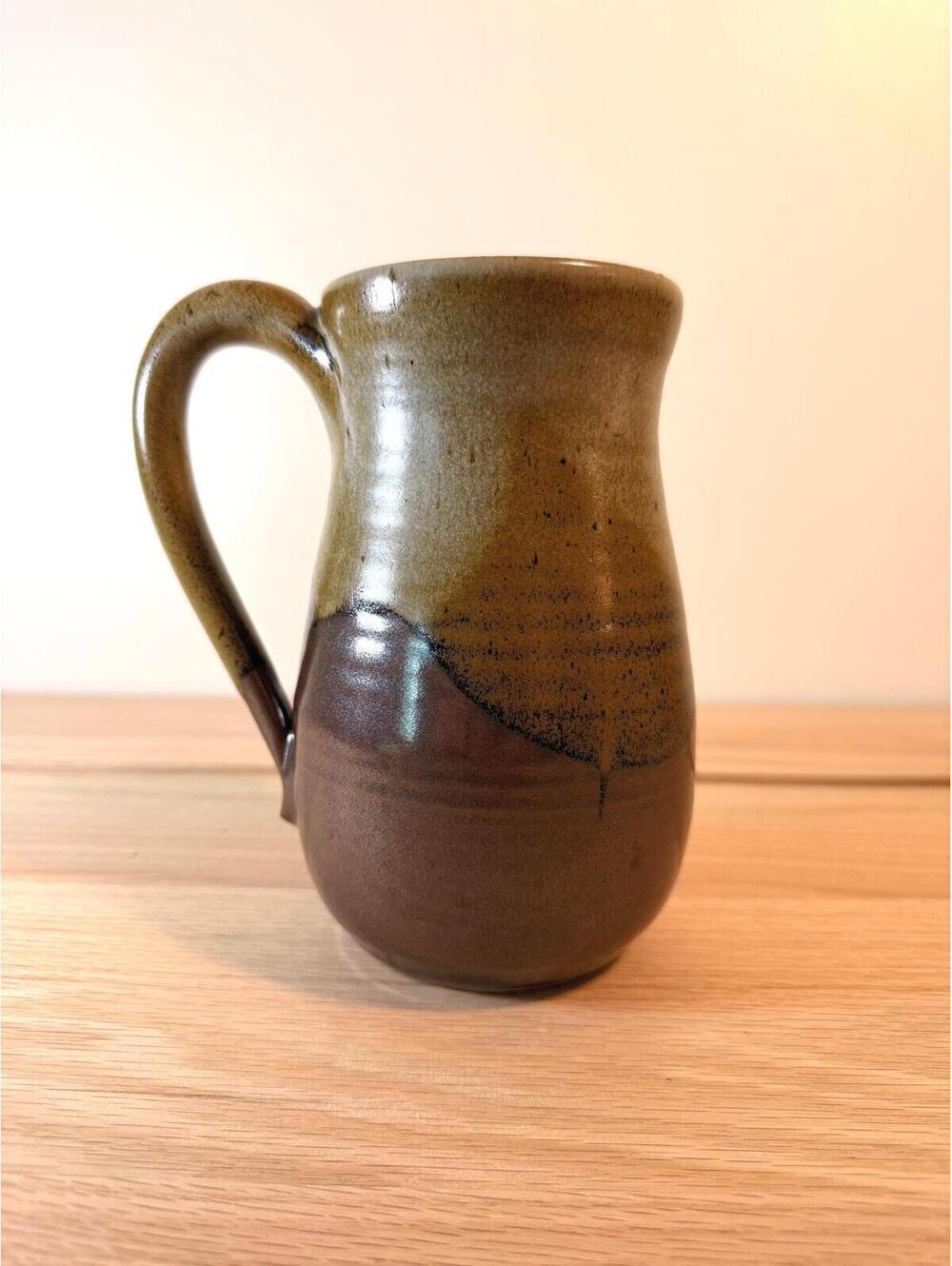 Handcrafted Stoneware Ceramic Mug - Large, Pitcher Style